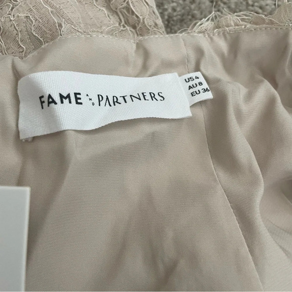 NWT BHLDN Fame and Partners Rain Column Dress Champagne Size 4 Wedding Bridal - Picture 8 of 15